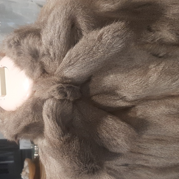 Vintage coat rabbit fur mixed with silver fox fur - Picture 2 of 10